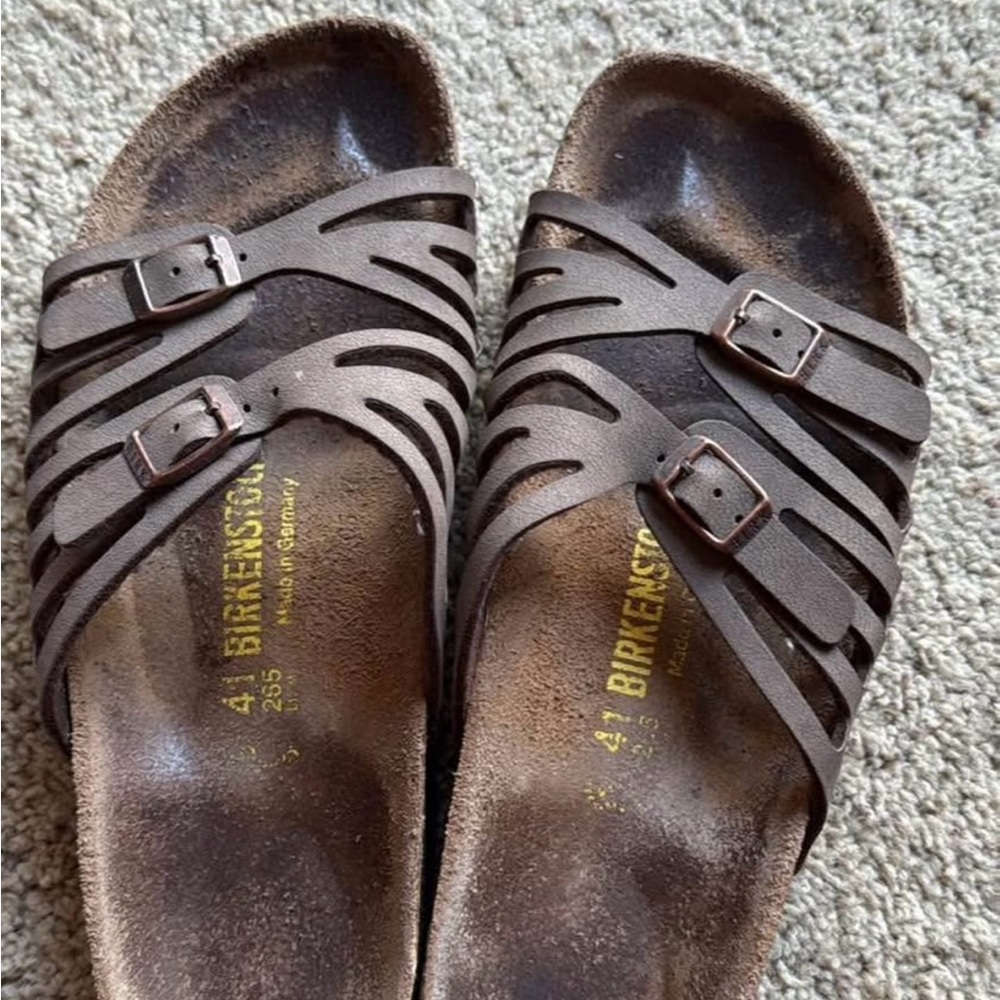 Birkenstock Dark Brown Multi-Strap Sandals